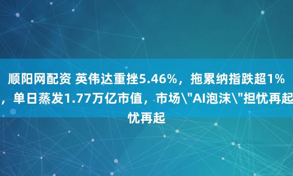 顺阳网配资 英伟达重挫5.46%，拖累纳指跌超1%，单日蒸发1.77万亿市值，市场＂AI泡沫＂担忧再起